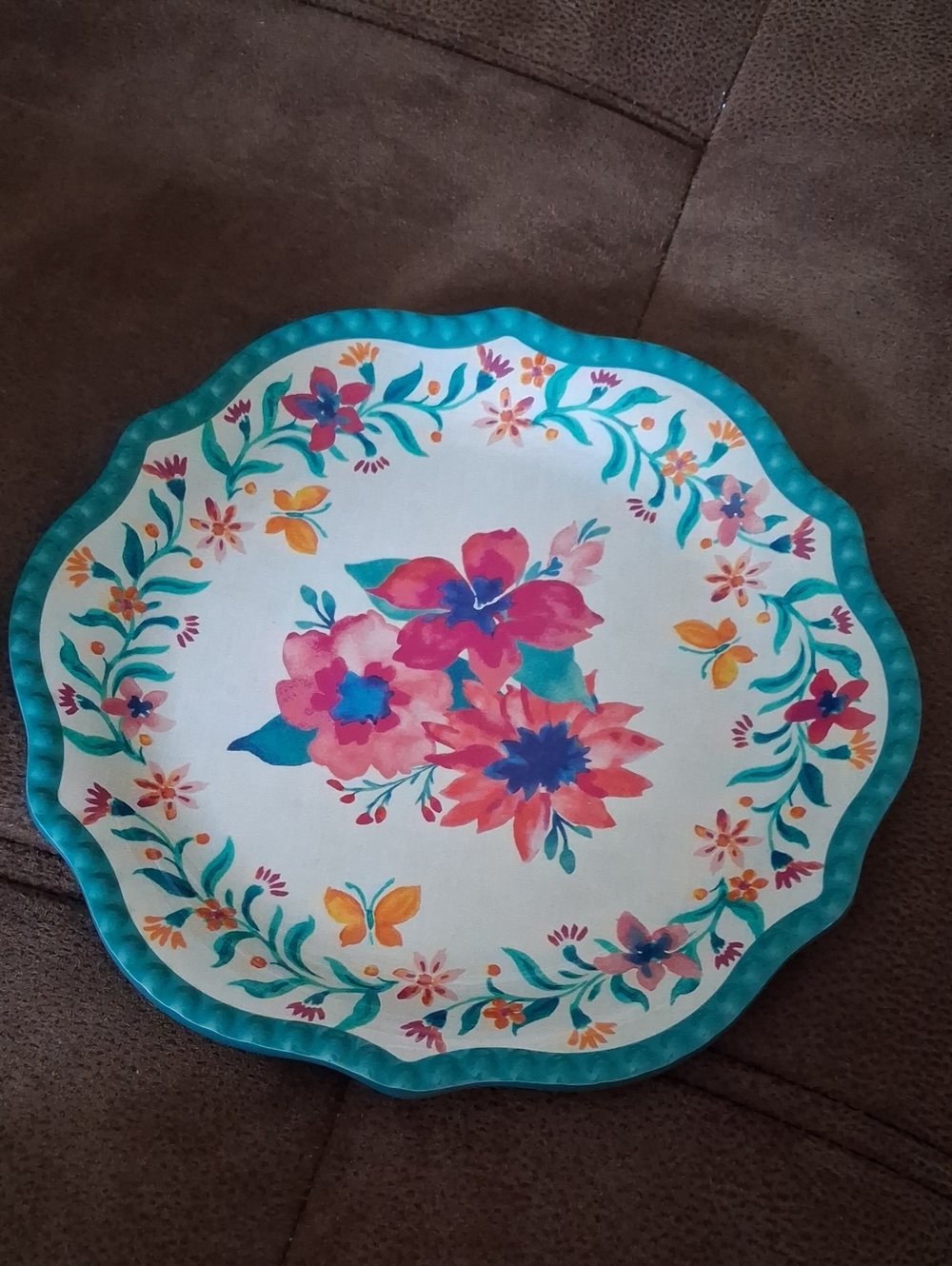 The Pioneer Woman Folk/Geo Melamine Salad Plate